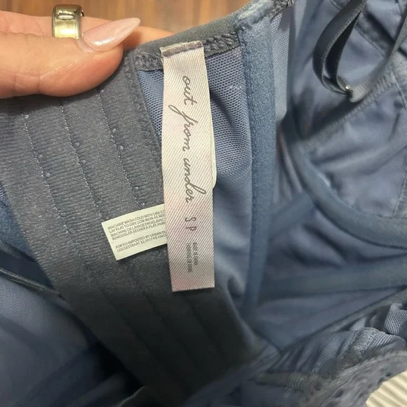 Urban Outfitters Dusty Blue Lace Bustier - Picture 3 of 3